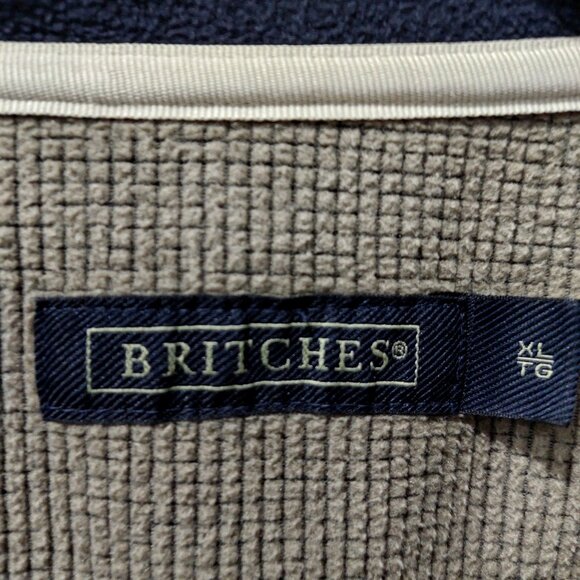 Britches Great Outdoors Men's Quarter-zip Waffle-knit Sweater, Size XL - Picture 5 of 9